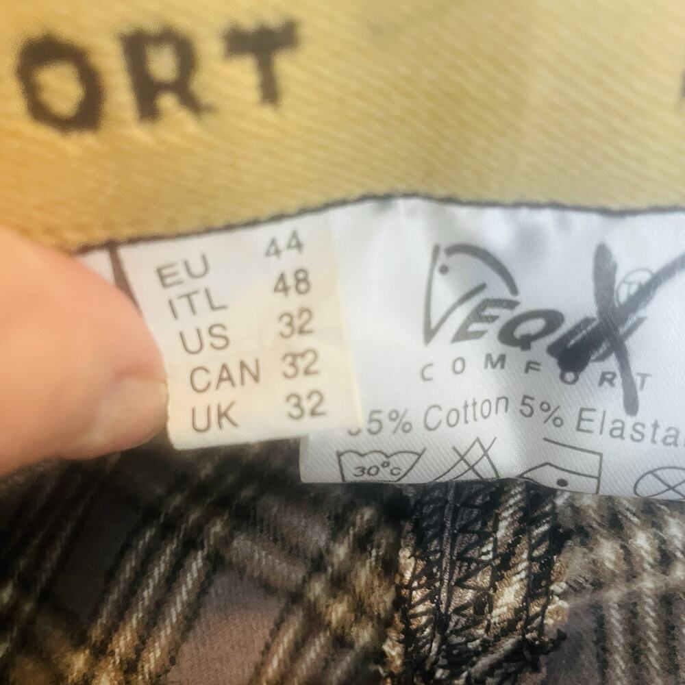 NWT VEQUI Full Seat English Riding Pants/ Britches,Grey Plaid Womens US Sz 32 - Picture 2 of 7